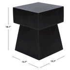 SAFAVIEH Outdoor Rukiye Concrete Indoor/Outdoor Accent Table - 13.7 W x 13.7 L x 18.1 H - 14Wx14Dx18H
