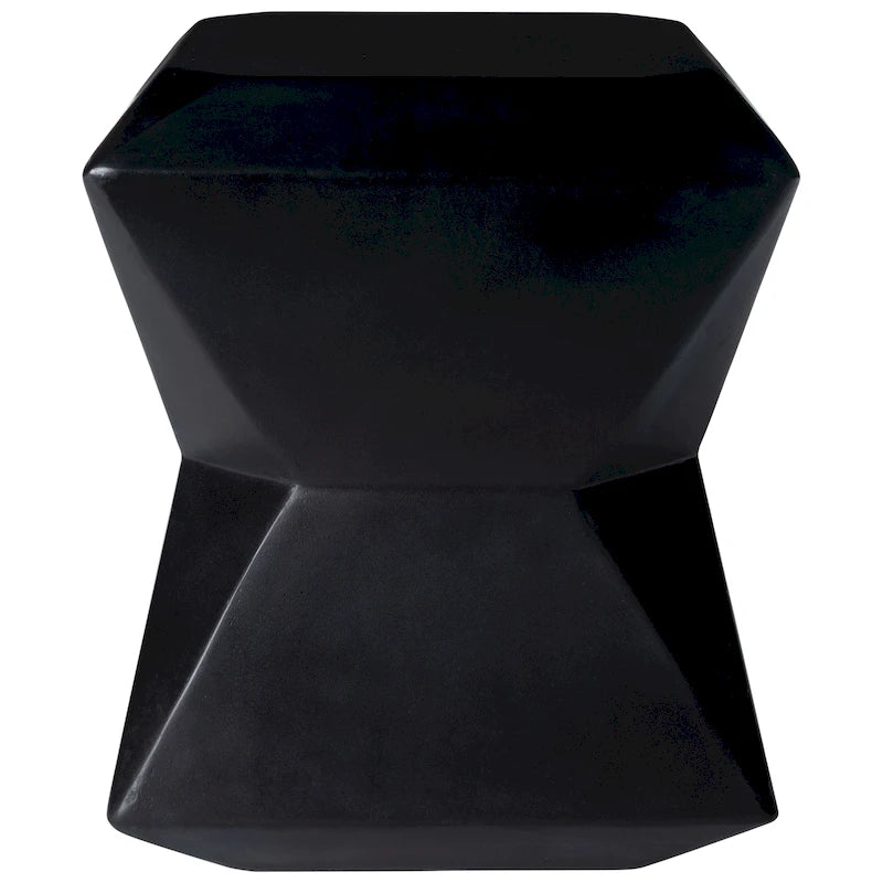 SAFAVIEH Outdoor Swaantje Concrete Accent Stool - 14.96 W x 14.96 L x 18.11 H - 15Wx15Dx18H