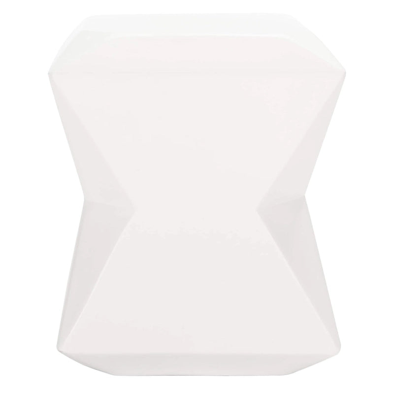 SAFAVIEH Outdoor Swaantje Concrete Accent Stool - 14.96 W x 14.96 L x 18.11 H - 15Wx15Dx18H