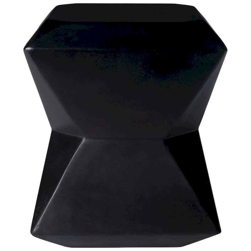 SAFAVIEH Outdoor Swaantje Concrete Accent Stool - 14.96 W x 14.96 L x 18.11 H - 15Wx15Dx18H
