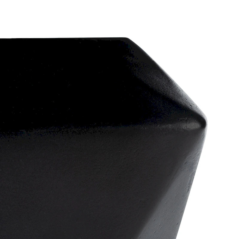 SAFAVIEH Outdoor Swaantje Concrete Accent Stool - 14.96 W x 14.96 L x 18.11 H - 15Wx15Dx18H