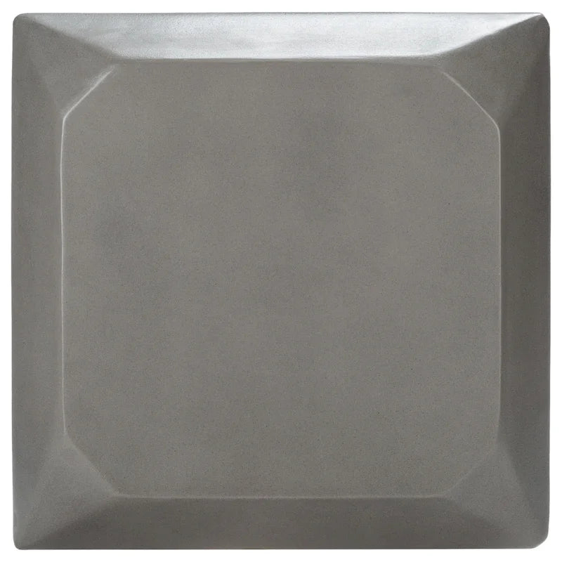 SAFAVIEH Outdoor Swaantje Concrete Accent Stool - 14.96 W x 14.96 L x 18.11 H - 15Wx15Dx18H