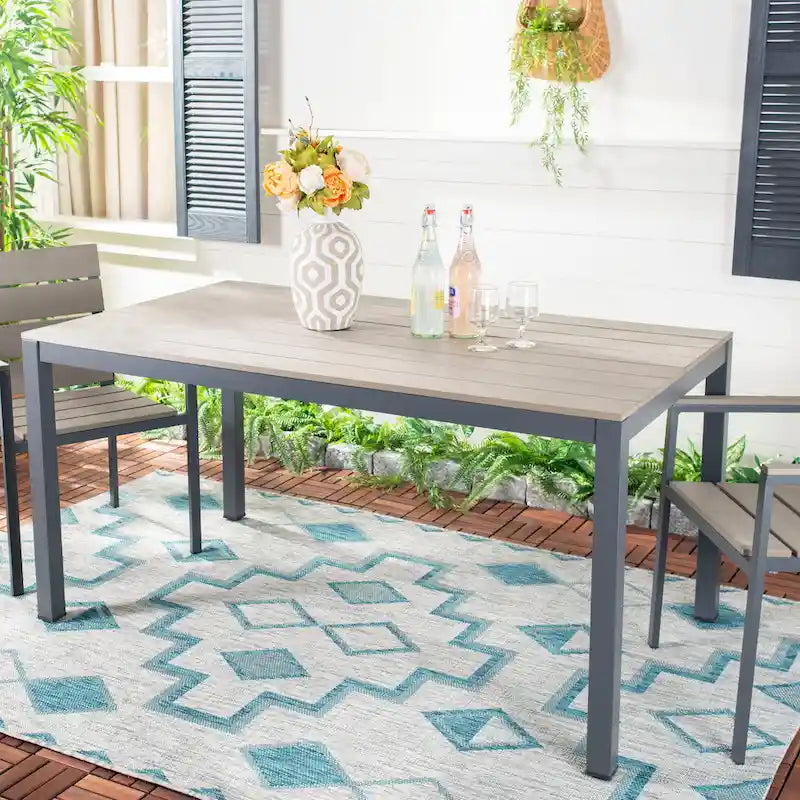 SAFAVIEH Outdoor Amaya Dining Table - 59Wx35Dx30H