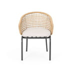 Arias Outdoor Wicker Club Chair with Cushion (Set of 2) by Christopher Knight Home