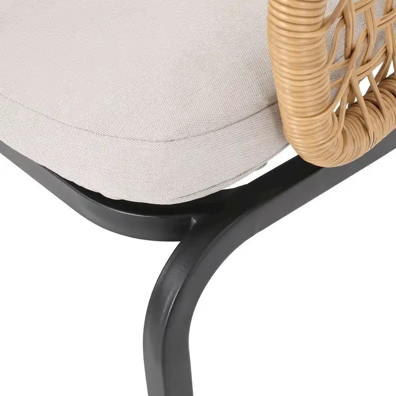 Arias Outdoor Wicker Club Chair with Cushion (Set of 2) by Christopher Knight Home