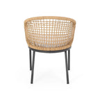 Arias Outdoor Wicker Club Chair with Cushion (Set of 2) by Christopher Knight Home