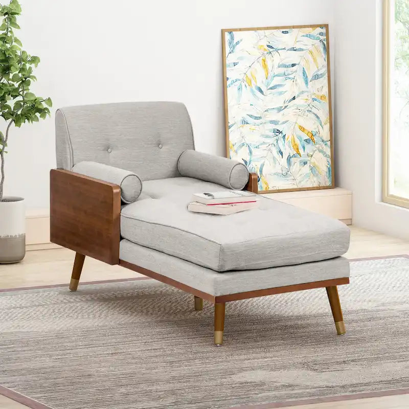 Fortas Mid-century Modern Chaise Lounge by  - 32.00 W x 63.75 L x 33.50 H