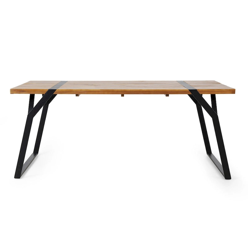Varva Outdoor Acacia Wood Outdoor Dining Table by Christopher Knight Home - 70.75 W x 35.50 D x 29.50 H