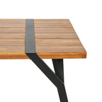 Varva Outdoor Acacia Wood Outdoor Dining Table by Christopher Knight Home - 70.75 W x 35.50 D x 29.50 H
