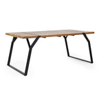 Varva Outdoor Acacia Wood Outdoor Dining Table by Christopher Knight Home - 70.75 W x 35.50 D x 29.50 H
