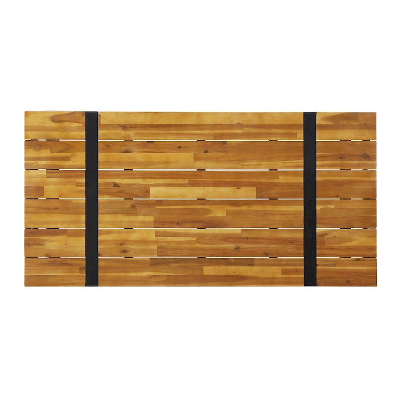 Varva Outdoor Acacia Wood Outdoor Dining Table by Christopher Knight Home - 70.75 W x 35.50 D x 29.50 H