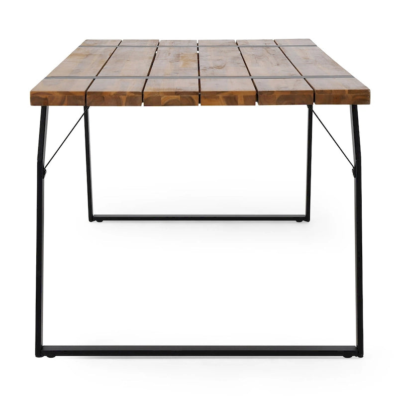 Varva Outdoor Acacia Wood Outdoor Dining Table by Christopher Knight Home - 70.75 W x 35.50 D x 29.50 H