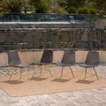 Gila Outdoor Wicker Dining Chair (Set of 4) by Christopher Knight Home