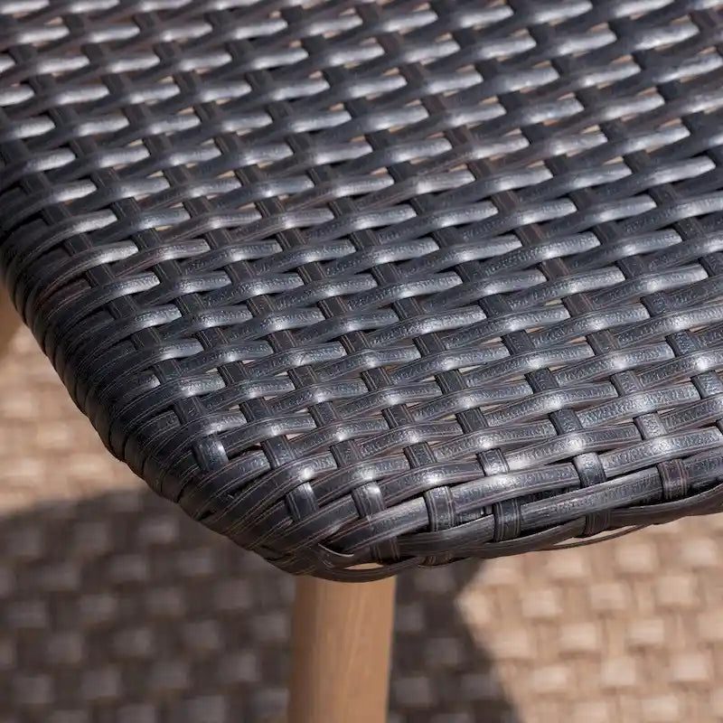 Gila Outdoor Wicker Dining Chair (Set of 4) by Christopher Knight Home