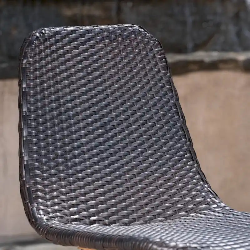 Gila Outdoor Wicker Dining Chair (Set of 4) by Christopher Knight Home