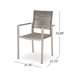Peridot 5-piece Aluminum Patio Dining Set by Christopher Knight Home