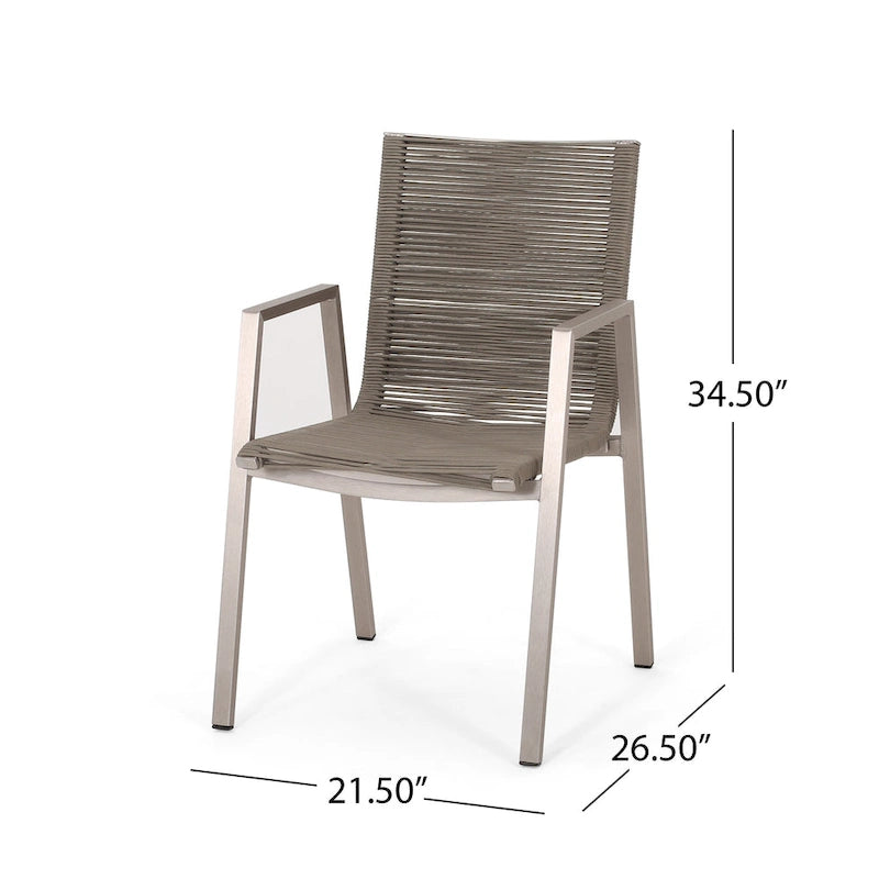 Peridot 5-piece Aluminum Patio Dining Set by Christopher Knight Home