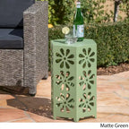 Dandelion Outdoor 14-inch Floral Side Table by Christopher Knight Home