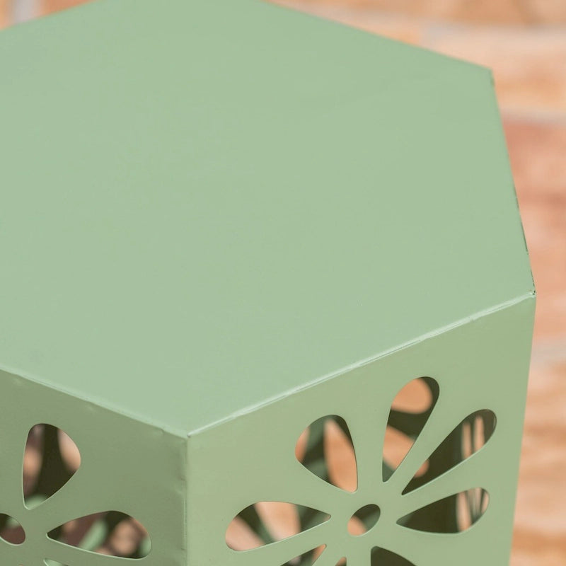 Dandelion Outdoor 14-inch Floral Side Table by Christopher Knight Home