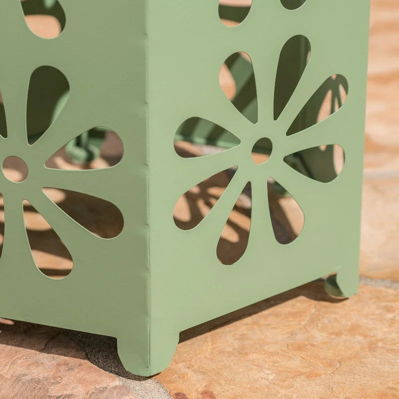 Dandelion Outdoor 14-inch Floral Side Table by Christopher Knight Home