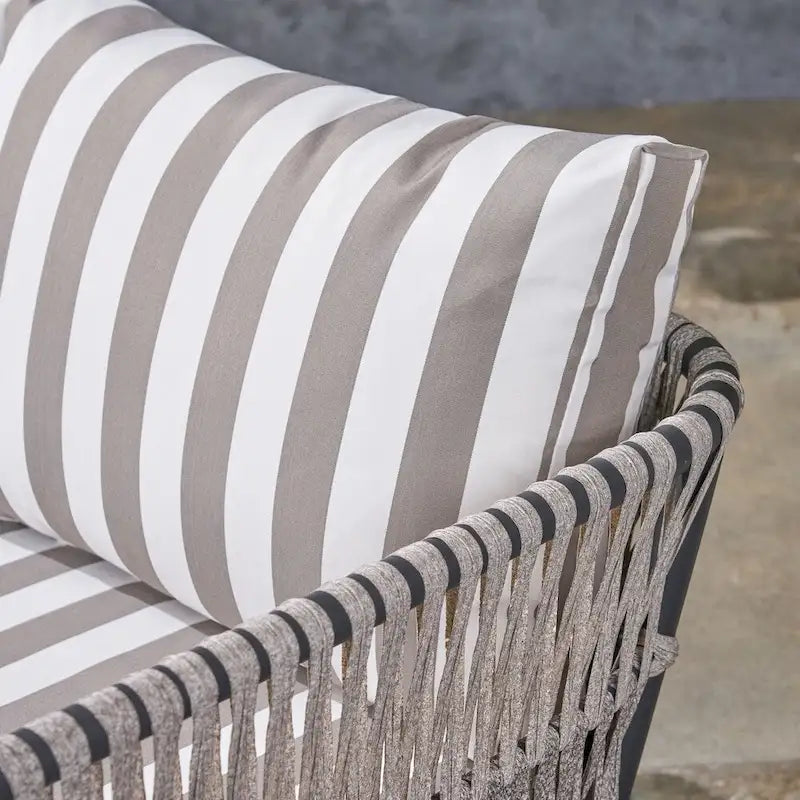 Oceanus Outdoor Wicker Club Chair (Set of 4) by Christopher Knight Home