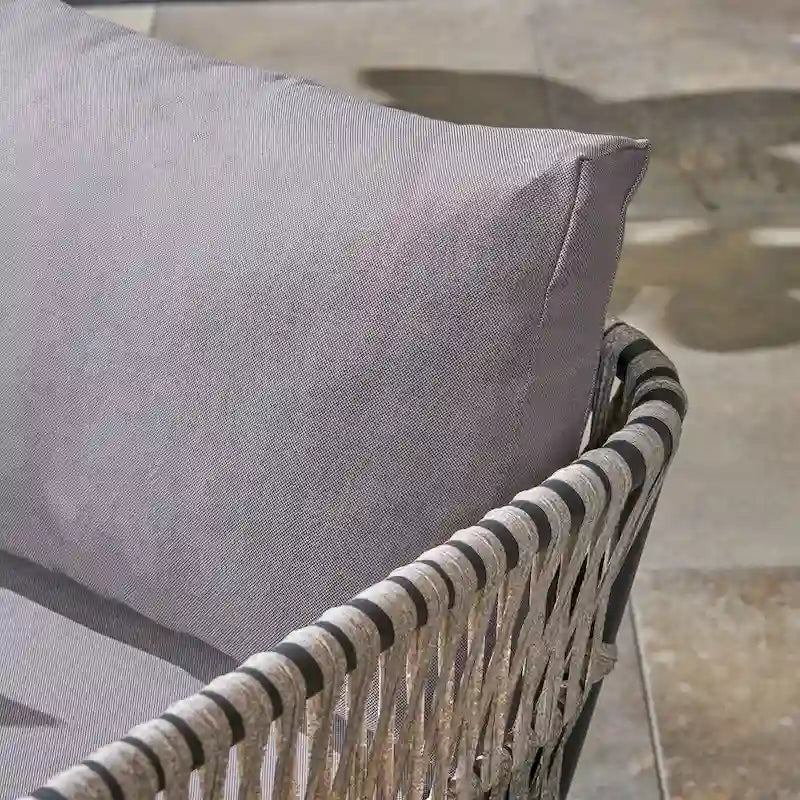 Oceanus Outdoor Wicker Club Chair (Set of 4) by Christopher Knight Home