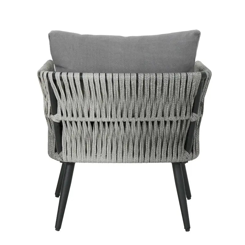 Oceanus Outdoor Wicker Club Chair (Set of 4) by Christopher Knight Home