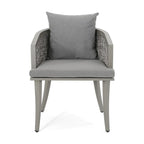 Pebble Outdoor Boho Wicker Club Chair with Cushions (Set of 2) by Christopher Knight Home