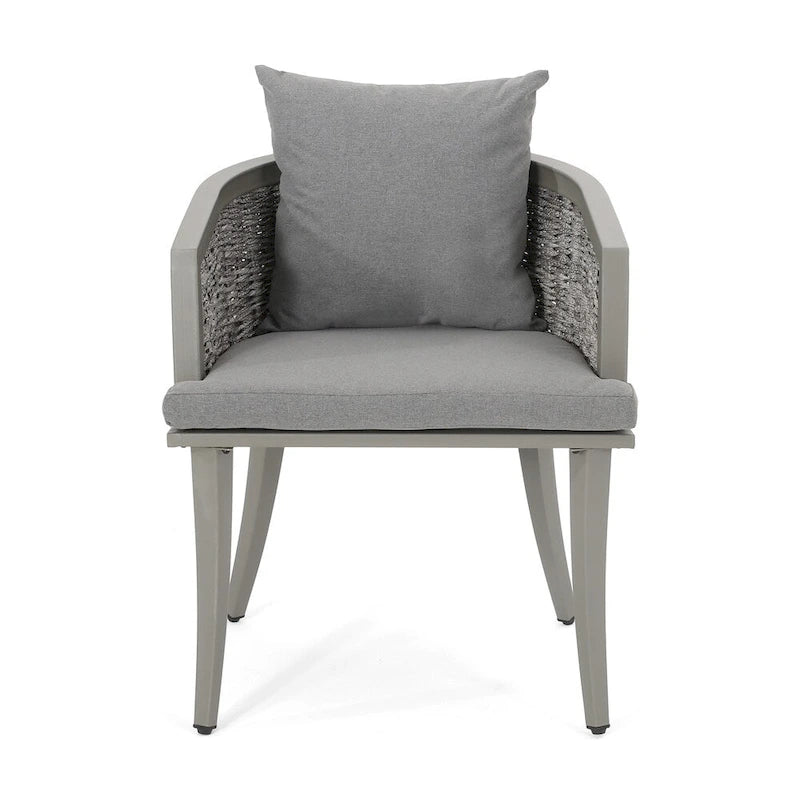 Pebble Outdoor Boho Wicker Club Chair with Cushions (Set of 2) by Christopher Knight Home
