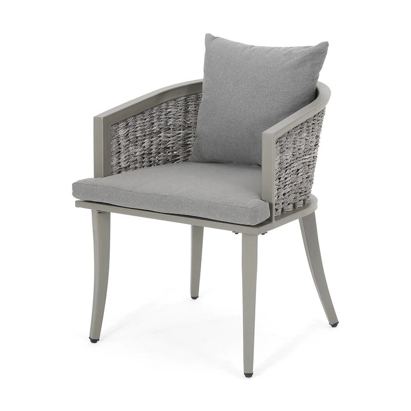 Pebble Outdoor Boho Wicker Club Chair with Cushions (Set of 2) by Christopher Knight Home