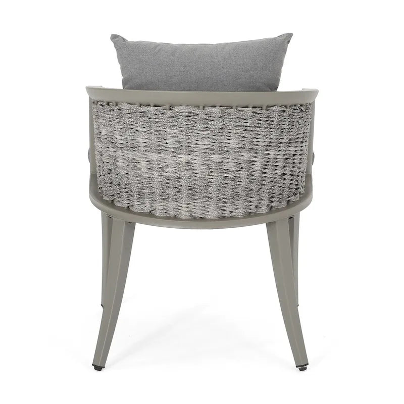 Pebble Outdoor Boho Wicker Club Chair with Cushions (Set of 2) by Christopher Knight Home