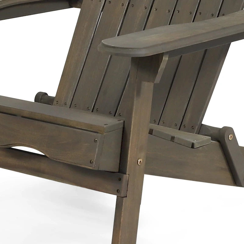 Malibu Outdoor Acacia Wood Folding Adirondack Chairs (Set of 2) by Christopher Knight Home