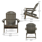 Malibu Outdoor Acacia Wood Folding Adirondack Chairs (Set of 2) by Christopher Knight Home