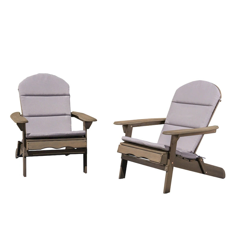 Malibu Outdoor Acacia Wood Folding Adirondack Chairs (Set of 2) by Christopher Knight Home