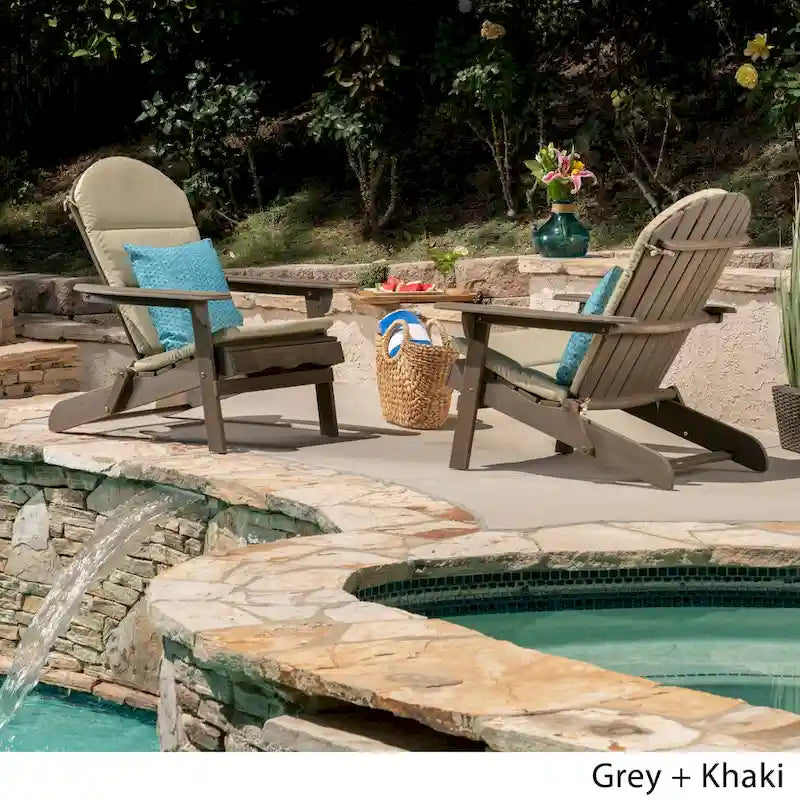 Malibu Outdoor Acacia Wood Folding Adirondack Chairs (Set of 2) by Christopher Knight Home