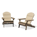 Malibu Outdoor Acacia Wood Folding Adirondack Chairs (Set of 2) by Christopher Knight Home
