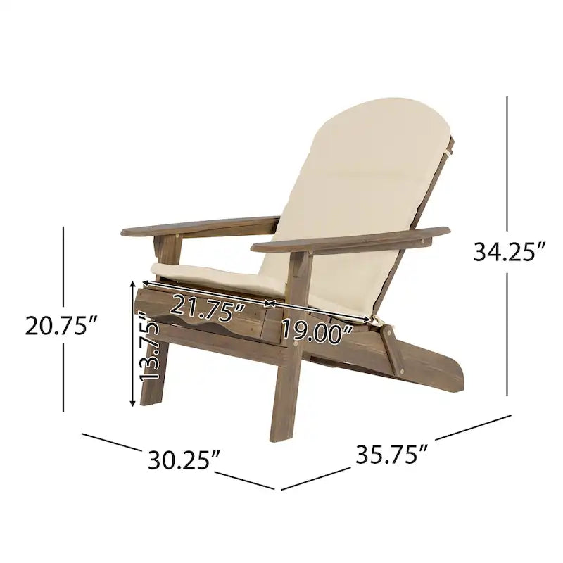 Malibu Outdoor Acacia Wood Folding Adirondack Chairs (Set of 2) by Christopher Knight Home