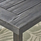Moralis Outdoor 6-Seater Acacia Wood Dining Set with Wicker Chairs by Christopher Knight Home