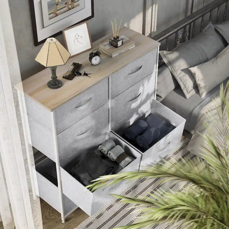 8 Drawers Furniture Storage Chest Multi-Size Drawers Dressers