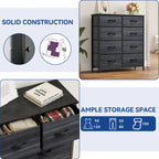 8 Drawers Furniture Storage Chest Multi-Size Drawers Dressers