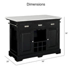 Steve Silver Ariana Kitchen Island 3-Piece Set