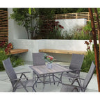 Kozyard Coolmen Outdoor Patio Dining Furniture 2-Pack Foldable Chairs