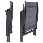 Kozyard Coolmen Outdoor Patio Dining Furniture 2-Pack Foldable Chairs