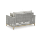 Signature Design by Ashley Seton Creek Gray Outdoor Loveseat with Cushion - 58.5 W x 36.25 D x 35.88 H