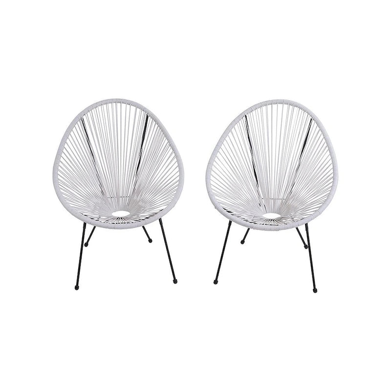 Acapulco White Resort-grade Chairs (Set of 2)