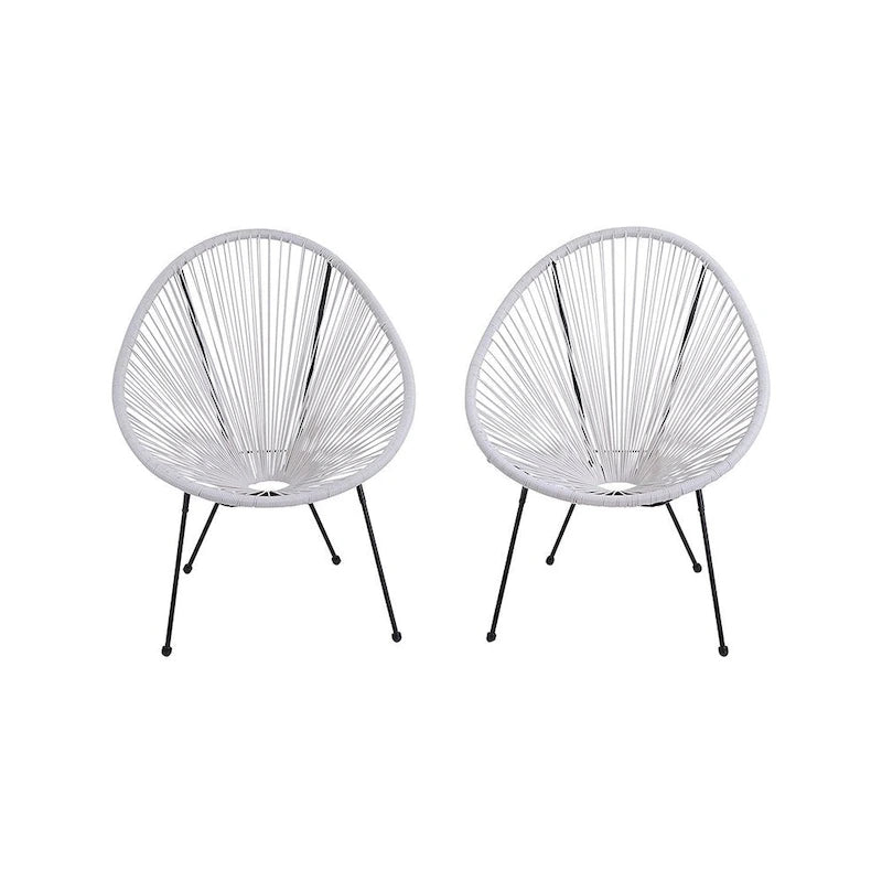 Acapulco White Resort-grade Chairs (Set of 2)