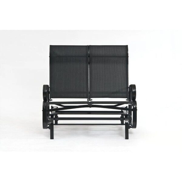 Havana Black Twin Seat Outdoor Glider