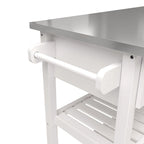 Stainless Steel Top Kicthen Cart With Two Drawers