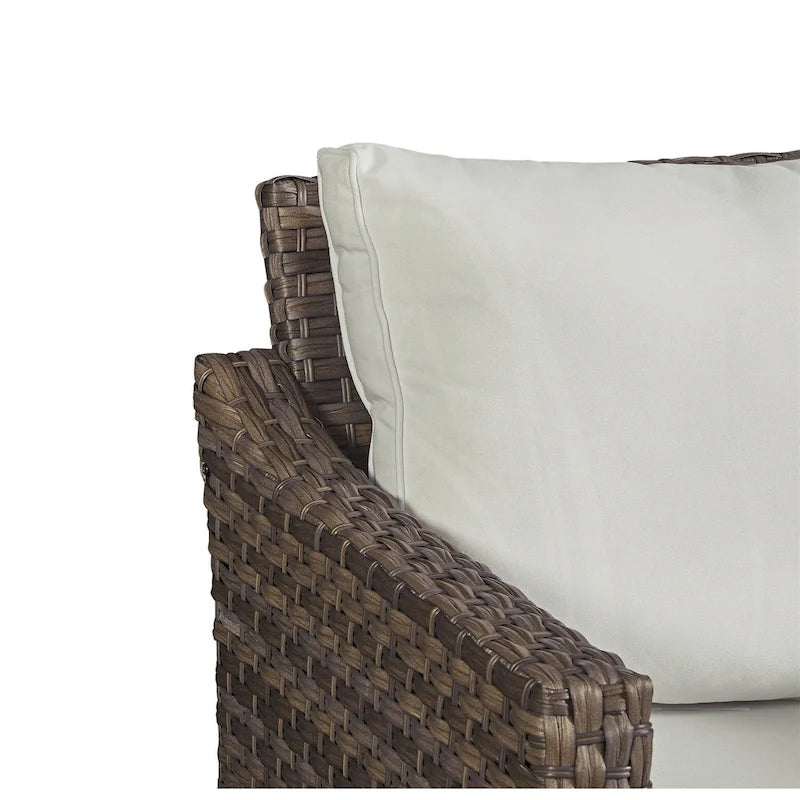 Gymojoy Outdoor Sofa Rattan 3-piece Sectional Sofa Set