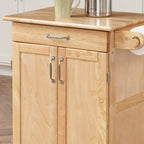 General Line Brown Kitchen Cart - 29' x 19' x 34'